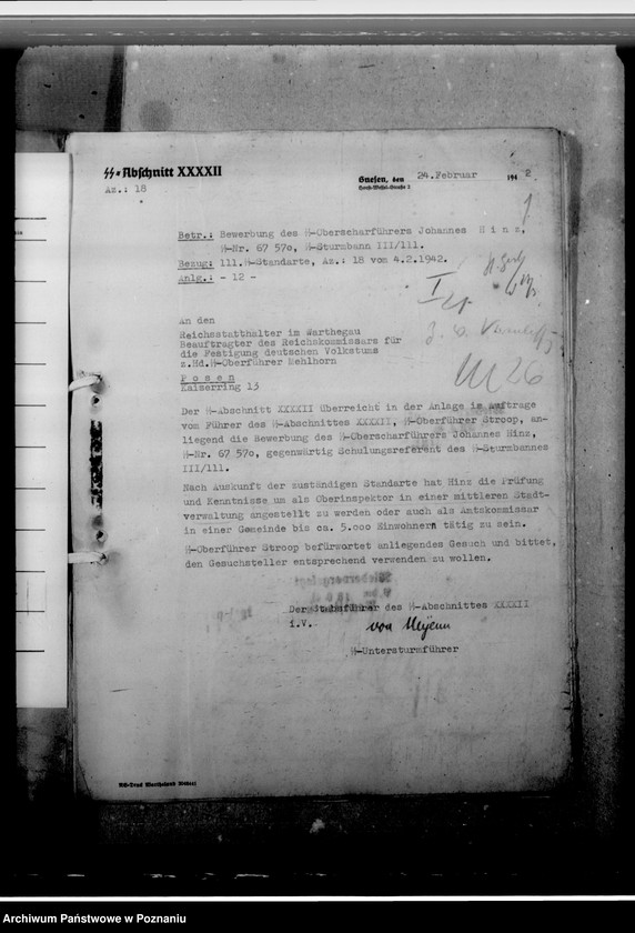 Obraz 5 z jednostki "Hinz, Johannes - komisarz obwodowy"