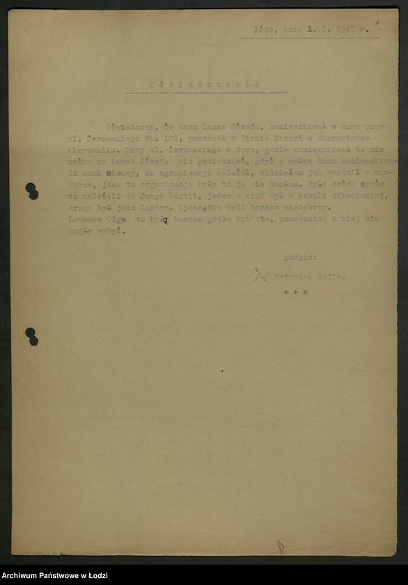 Obraz 7 z jednostki "Korespondencja Miejskiej Komisji Kontroli Partyjnej t. II"