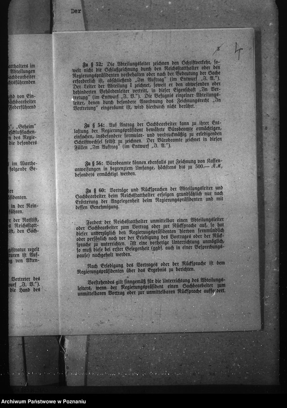 Obraz 8 z jednostki "Geschäftsordnung Abt. II a (i podział czynności)"