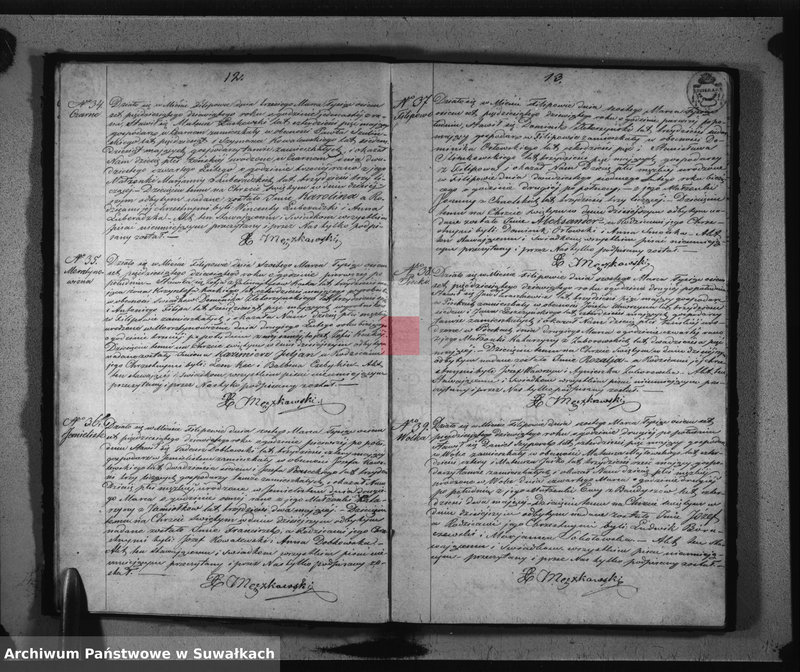 Obraz 9 z jednostki "Księga Duplikat do zapisywania Aktów Urodzonych, Zaślubionych i Zmarłych na rok 1859-ty z Parafii Filipowskiej"