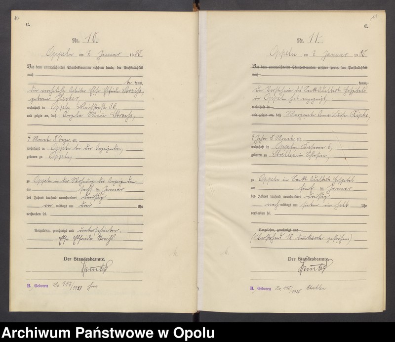 Obraz 10 z jednostki "[Rejestr zgonów] 1930 Tom I Nr 1-423"