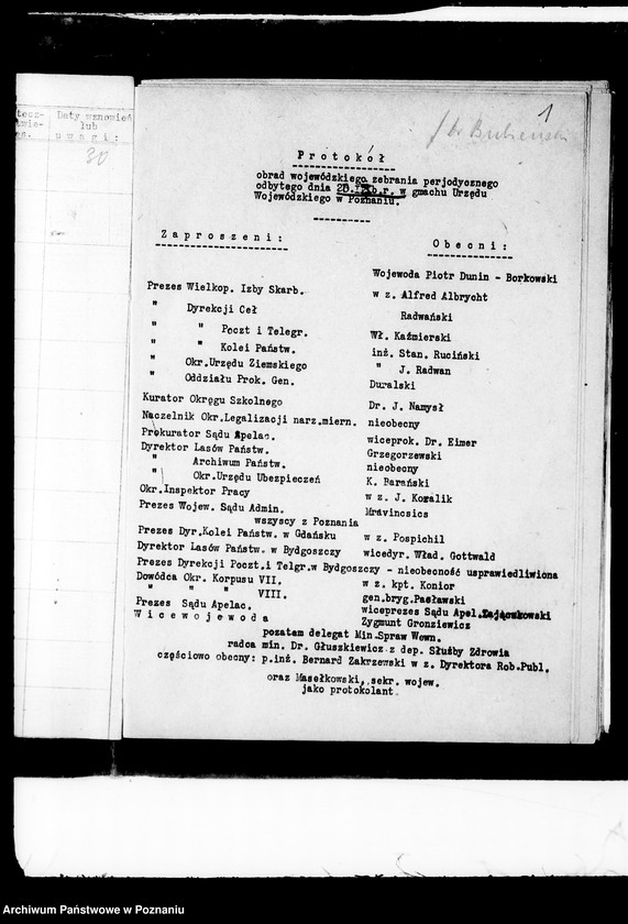 Obraz 5 z jednostki "/Zebranie periodyczne wojewódzkie naczelników władz i urzędów niezespolonych II instancji/"