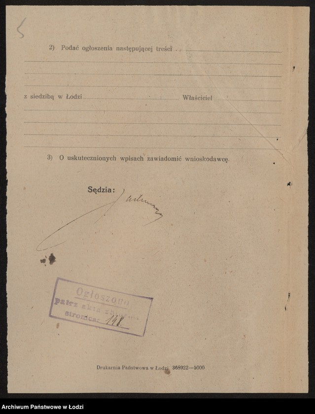 Obraz 7 z jednostki "Mendel Hersz Rzepkowicz – biuro ekspedycyjne"