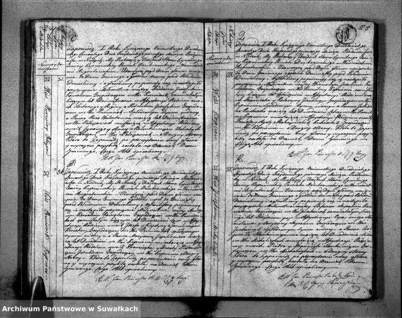 image.from.unit.number "Akta Zaślubionych Stanu Cywilnego Gminy Kopciowskiey na Rok 1824."