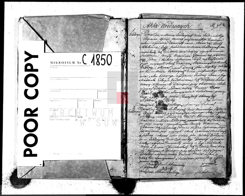 image.from.unit.number "Duplikat Urodzonych, Zaślubionych i Umarłych Żydów w Okręgu Łoździeje w 1853 r."