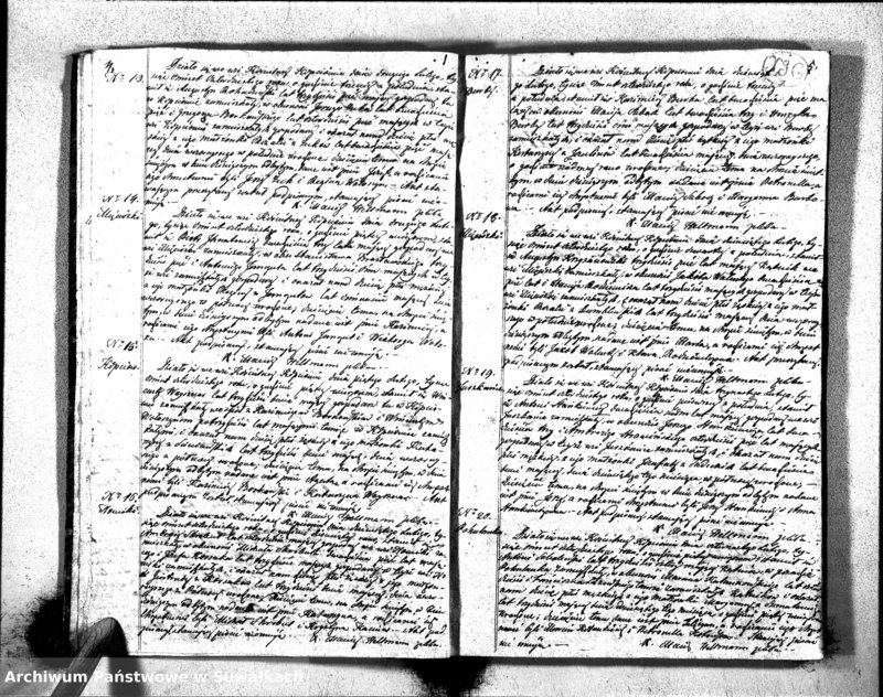 image.from.unit.number "Duplikat Aktów Urodzonych, Zaślubionych i Zeszłych Urzędnika Stanu Cywilnego Rzymsko-Katolickiego Kościoła Obrzędu Łacińskiego Parafii Kopciowskiey z Roku 1840"