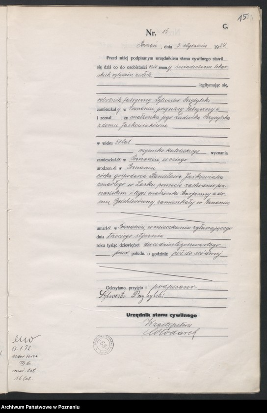 image.from.unit.number "Księga miejscowa zgonów tom I [Rejestr główny zgonów]"