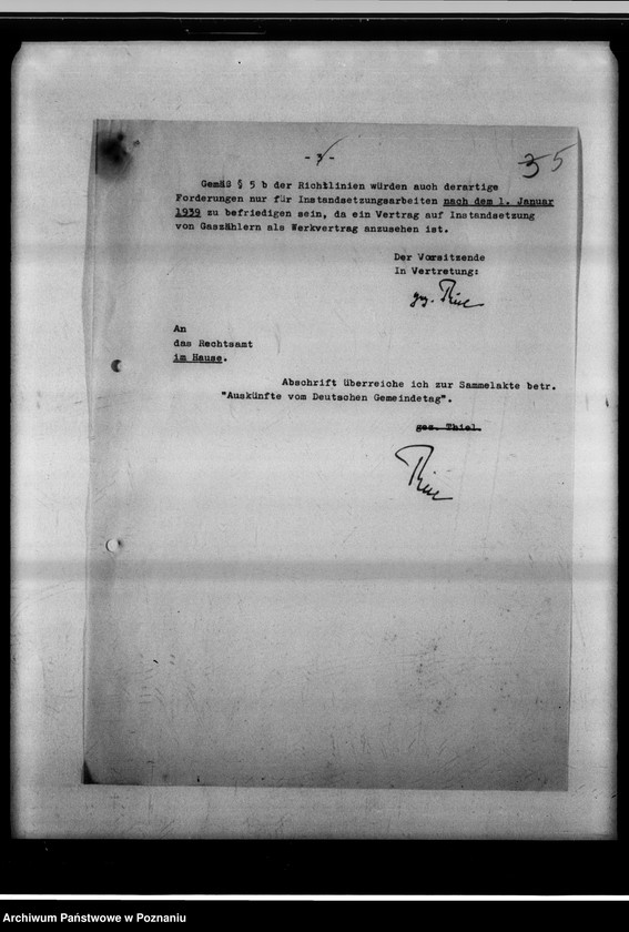 Obraz 9 z jednostki "Auskünfte "Deutscher Gemeindetag" bei der Rechtsstelle."