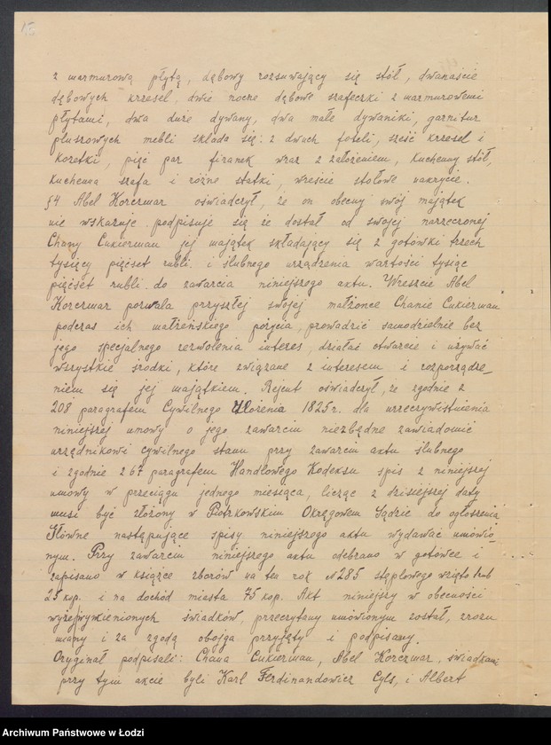 Obraz 17 z jednostki "Bracia Karczmar i M. Peterseil - handel manufakturą"