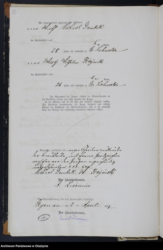 image.from.unit.number "Heiraths-Neben-Register Nr 1 - 20"