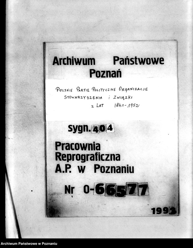 Obraz 1 z jednostki "Spisy kół i zarządów. Sprawy finansowe. Korespondencja. Sprawozdania ze zjazdów i posiedzeń. Wycinki prasowe- z prasy polskiej"