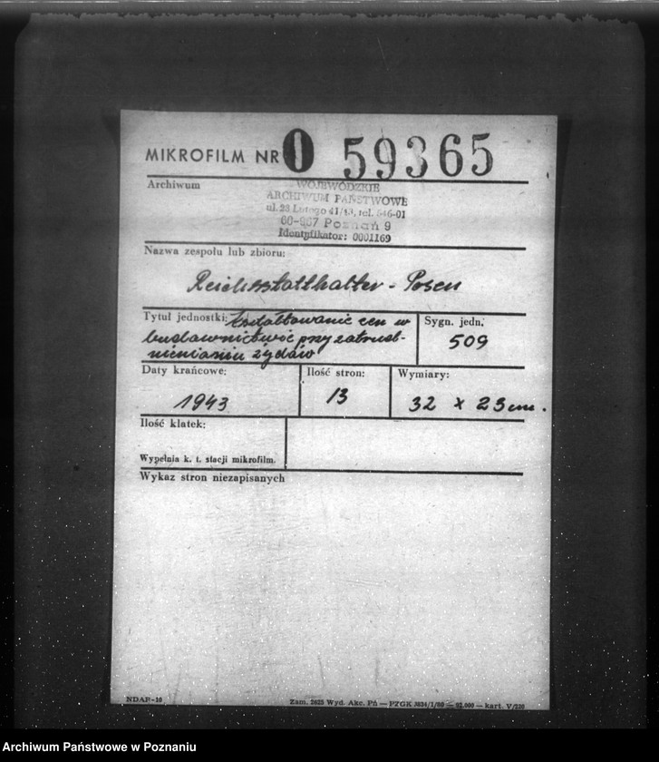 Obraz 2 z jednostki "Kształtowanie cen w budownictwie przy zatrudnianiu Żydów"