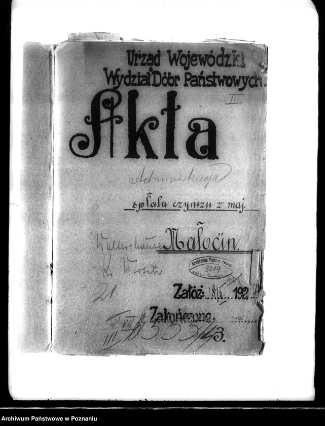 Obraz 4 z jednostki "Administracja majątku Małocin powiatu wyrzyskiego spłata czynszów dzierżawnych"