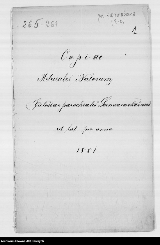 image.from.unit.number "Parafia: Siemianówka. Dekanat: Szczerzec. Kopie z ksiąg metrykalnych ur., śl., zg. dla wsi Siemianówka, Miłoszowice, Chrusno."