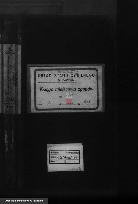 Obraz 1 z jednostki "Księga zgonów t. II"