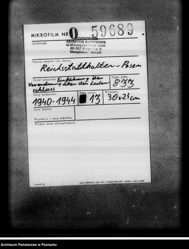 Obraz 2 z jednostki "Einführung der Verordnung über den Ladenschluss"