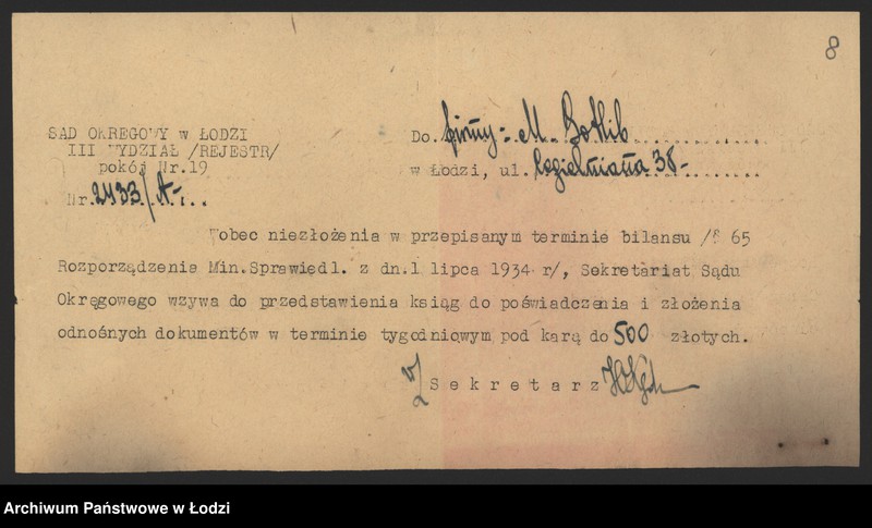 Obraz 10 z jednostki "Mojżesz Gotlib- sprzedaż szkła"