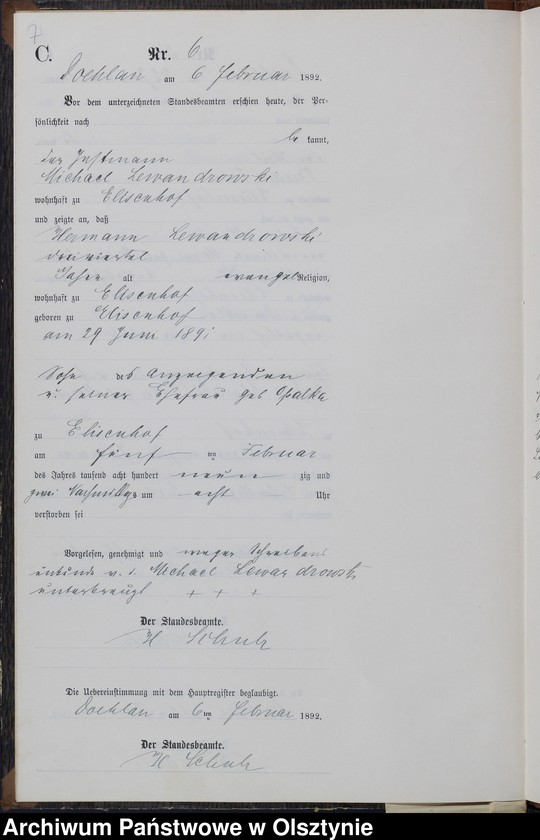 image.from.unit.number "Sterbe-Neben-Register Nr 1 - 33"