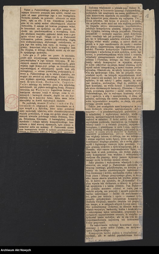 Obraz 19 z jednostki "Programy i krytyki koncertów i turnée od 1879 do 1891; brak s.3"