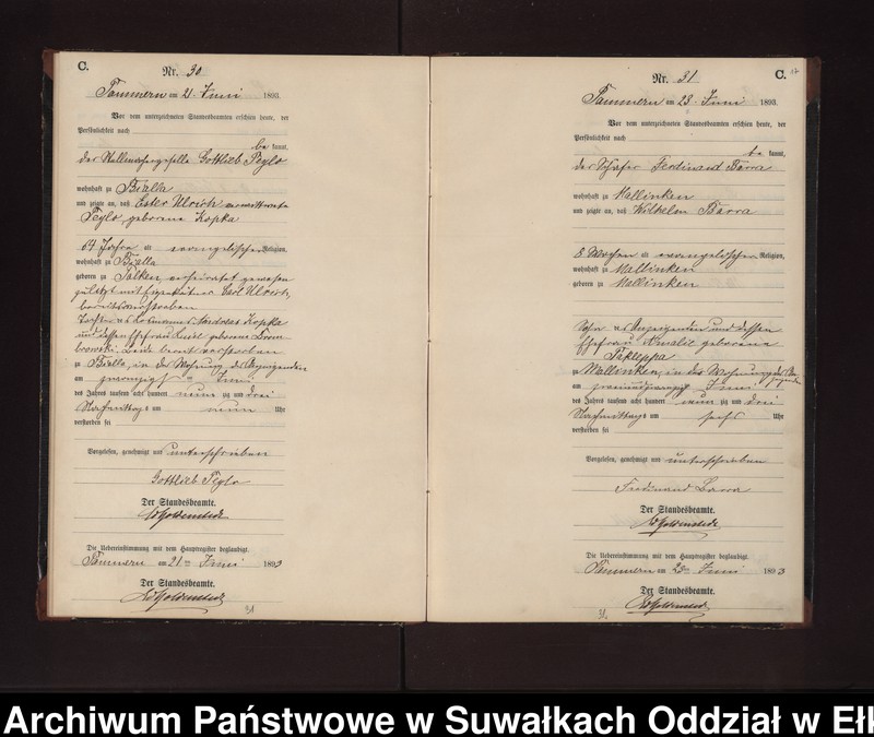 image.from.unit.number "Sterbe-Neben-Register des Preussischen Standes-Amtes Neuhoff Kreis Loetzen"