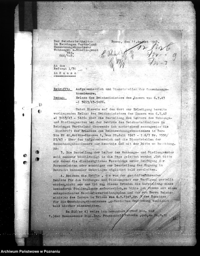 Obraz 13 z jednostki "Organisation und Aufgabenbereich des Wohnungs - und Siedlugsamts"