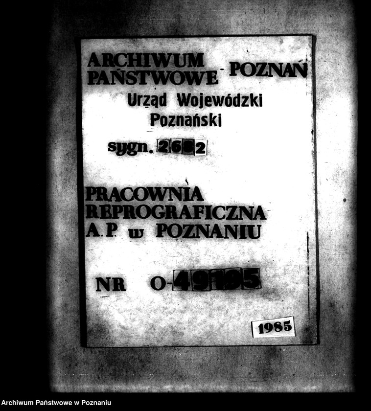 Obraz 1 z jednostki "Majątek Czachory powiatu ostrowskiego wyłączenie z art. 4 i 5 ustawy o wykonaniu reformy rolnej -Emilia Zakrzewska"