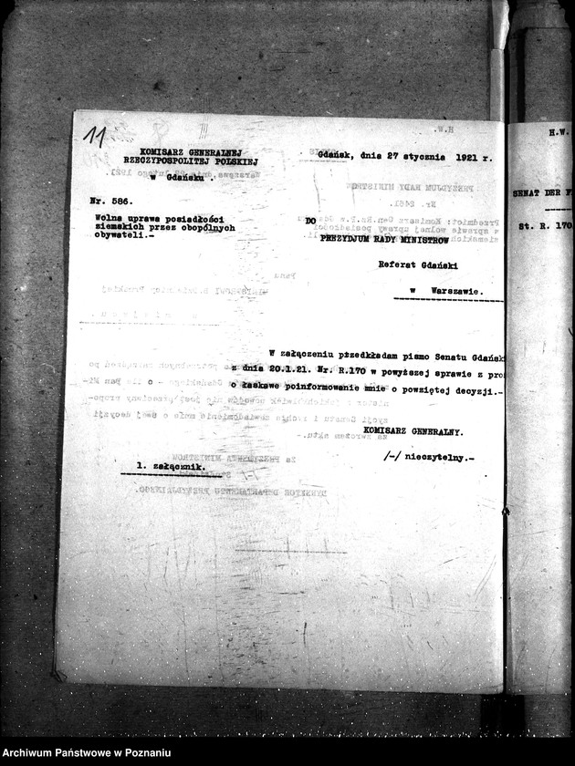 Obraz 15 z jednostki "Sprawy szczegółowo-administracyjne Układ polsko - gdański"