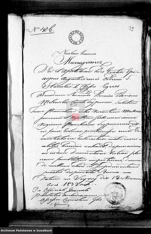 image.from.unit.number "[Dowody Akt małżeństwa Parafii Lejpuńskiej z lat 1833 i 1834]"