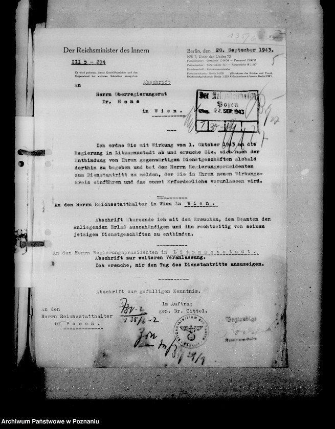 Obraz 10 z jednostki "Ernennung der Beamten"