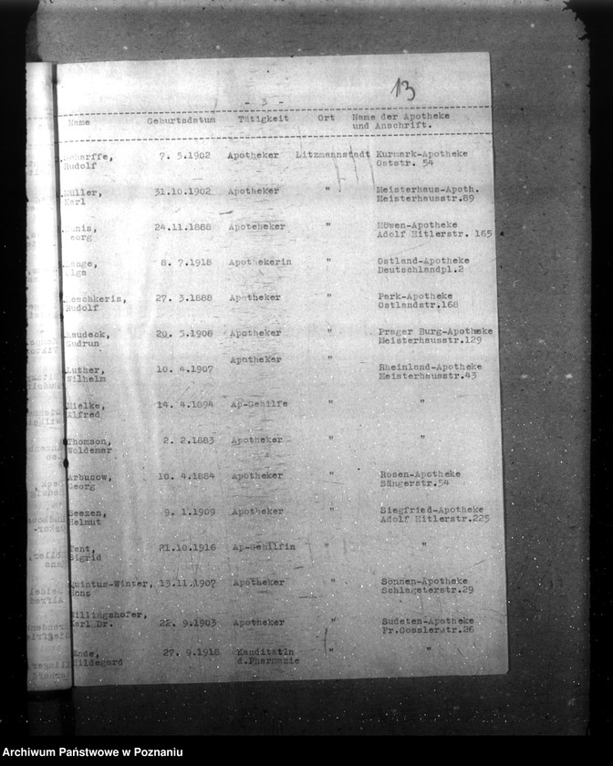 Obraz 17 z jednostki "Spisy lekarzy i aptekarzy w Kraju Warty"