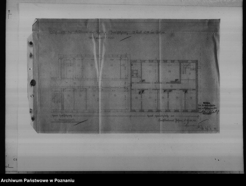Obraz 10 z jednostki "Oberlandesgericht in Posen, Gerichtsplatz 10a. - sprawy budowlane"