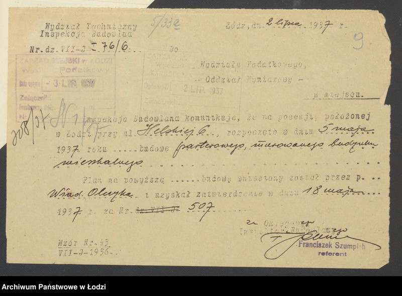 image.from.unit.number "Księga inwentarzowa nieruchomości m. Łodzi ul. Helska"