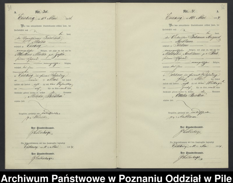 Obraz 19 z jednostki "Księga urodzeń"