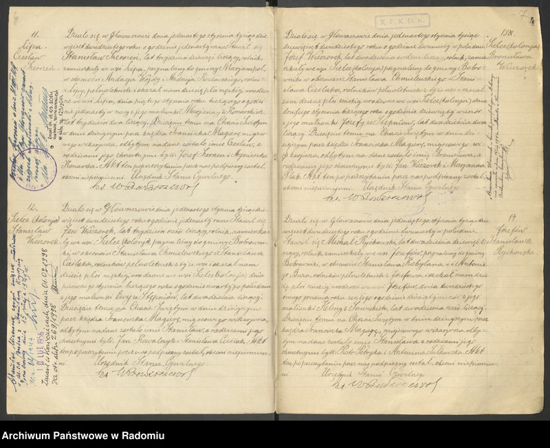 image.from.unit.number "Duplikat akt urodzonych, zaślubionych i zmarłych parafii Głowaczów za 1920 rok"