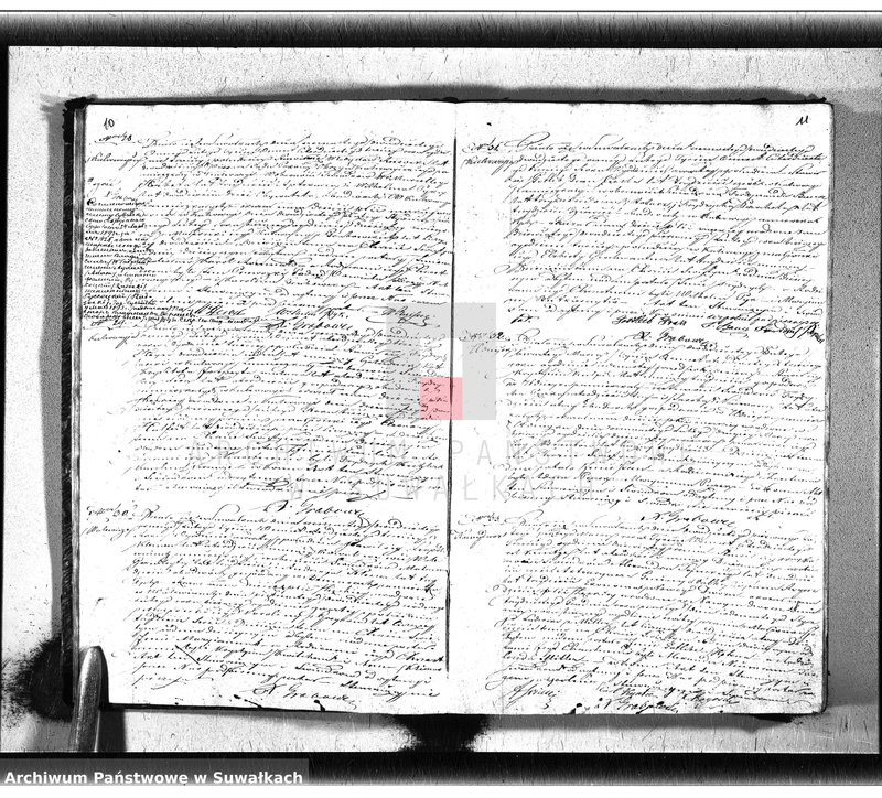 Obraz 8 z jednostki "Duplikat ksiąg metrycznych Parafij Ewangelickiey Suwałki za rok 1843."