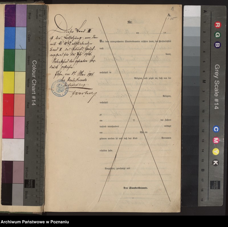 Obraz 3 z jednostki "Księga miejscowa urodzeń tom III"