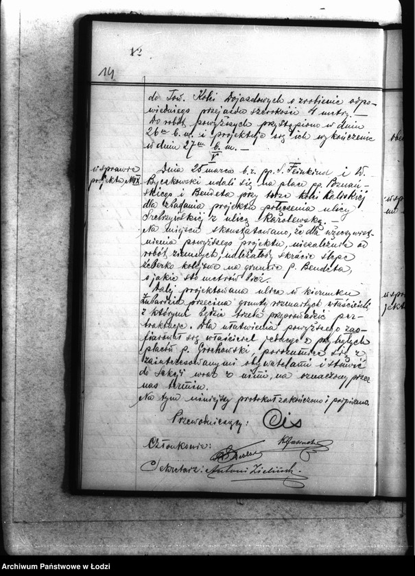 Obraz 17 z jednostki "[Protokoły posiedzeń członków Sekcji]"