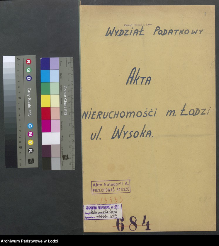 image.from.unit.number "Księga inwentarzowa nieruchomości m. Łodzi ul. Wysoka"