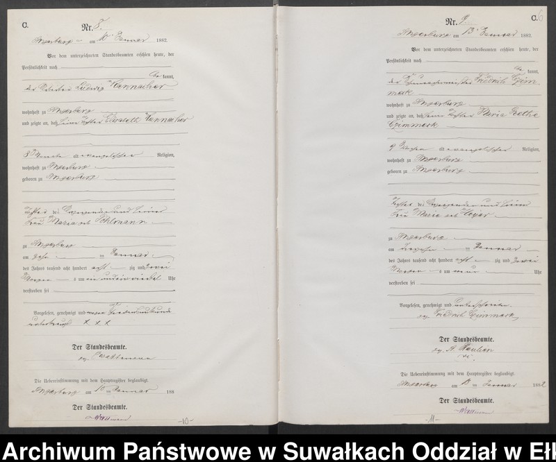 image.from.unit.number "Sterbe-Neben-Register des Preussischen Standes-Amtes Angerburg Kreis Angerburg"