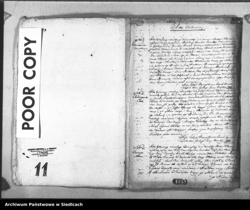 Obraz z jednostki "Akta urodzin, małżeństw, zgonów"