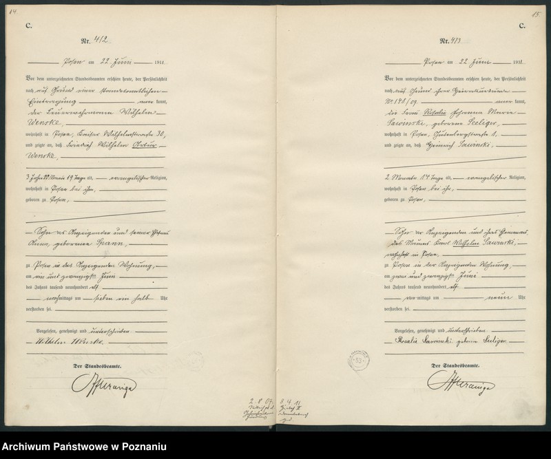 Obraz 10 z jednostki "Księga miejscowa zgonów tom II [Rejestr główny zgonów]"