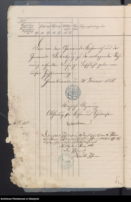 image.from.unit.number "Beläge der Pfarrwittwen Kassen Rechnung"