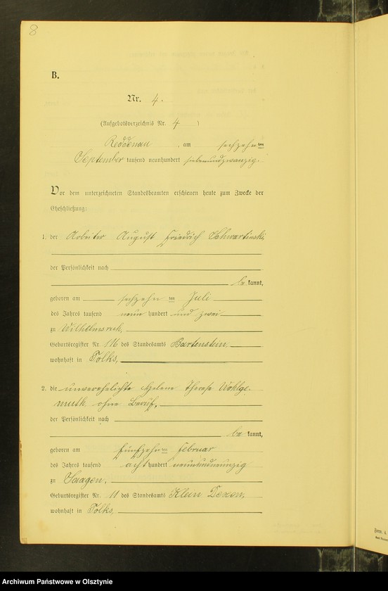 image.from.unit.number "Heiraths-Neben-Register Nr 1 - 8 [ Księga małżeństw - wtóropis ]"