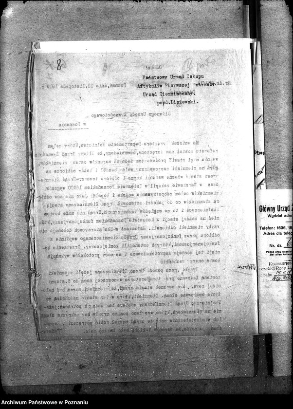 Obraz 12 z jednostki "Sprawy szczegółowo-administracyjne Aprowizacja Kongresówki"