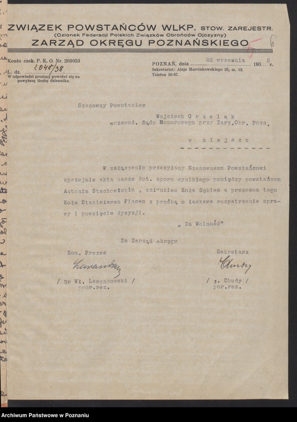 image.from.unit.number "Akta Sądu Honorowego Związku Powstańców Wielkopolskich."