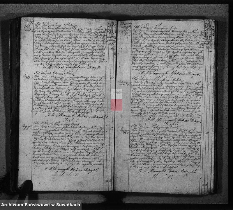 image.from.unit.number "Akta urodzonych gminy wiżańskiey powiatu kalwaryjskiego w departamencie łomżyńskim od dnia 1-go miesiąca stycznia do dnia ostatniego miesiąca grudnia 1816 roku"