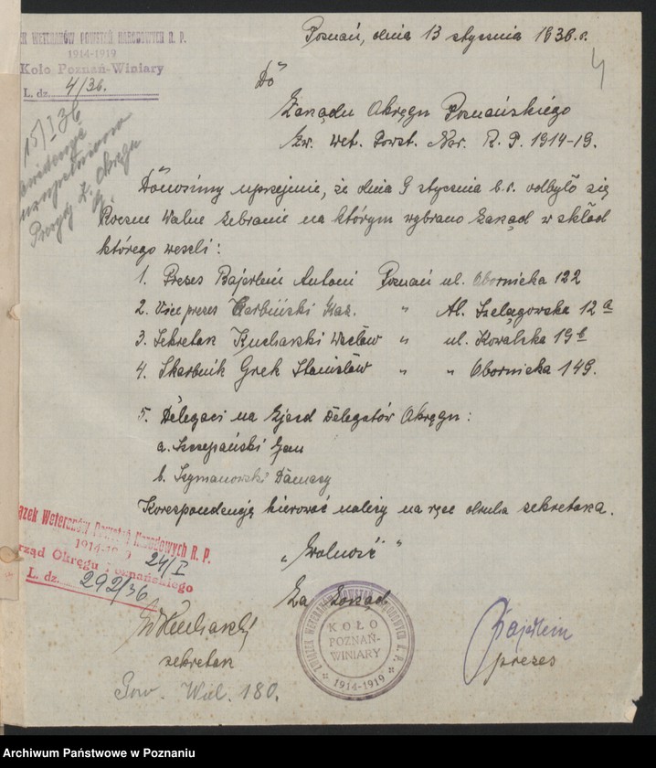 Obraz 8 z jednostki "Poznań - Winiary akta koła."