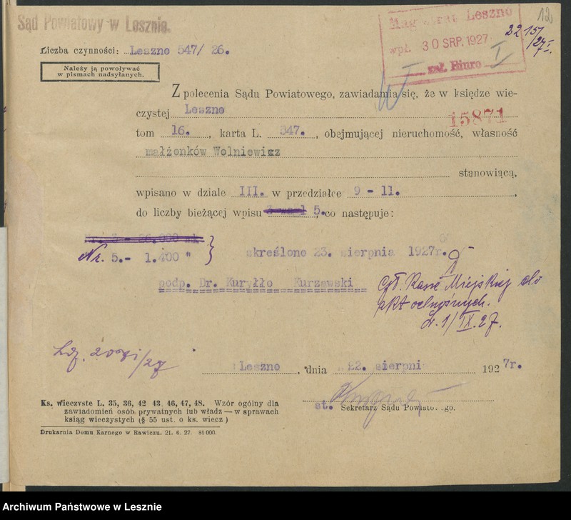 Obraz 15 z jednostki "[Różne hipoteki]"