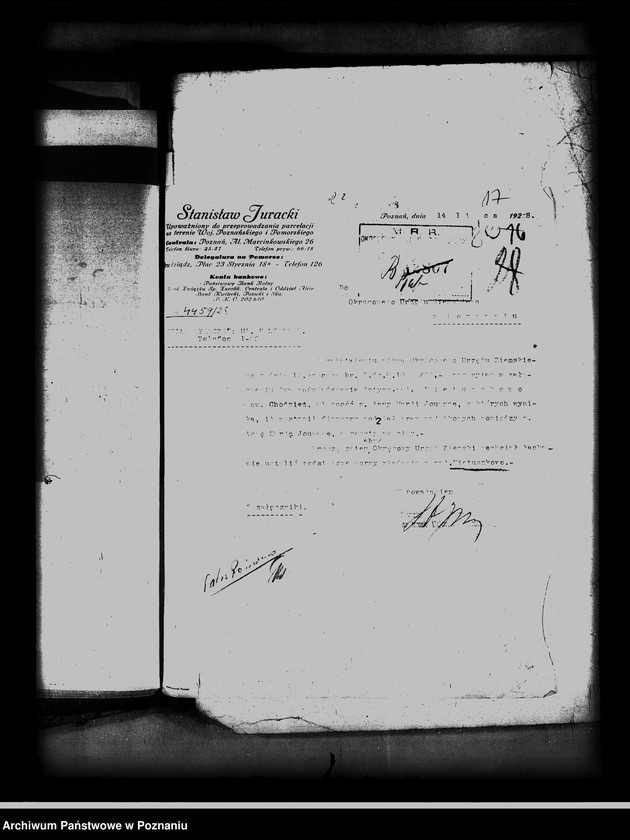 Obraz 20 z jednostki "/Majętność Nietuszkowo powiat chodzieski wyłączenie z art.. 4 i 5/ ustawy o wykonaniu reformy rolnej"