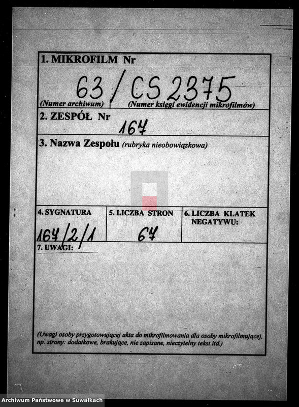 image.from.unit.number "Dowody do Akt Małżeństwa Gminy Wigierskiey od dnia 1-o Maja 1809 do dnia ostatniego kwietnia 1810 Roku."